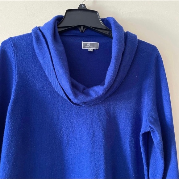 Royal Blue Cowl Neck Sweater - Picture 4 of 9